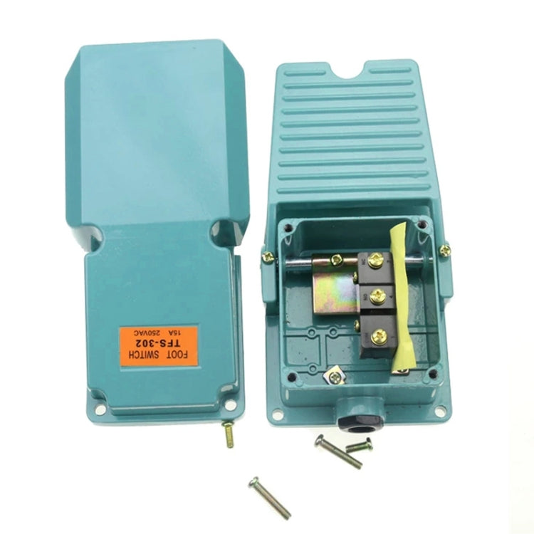 TFS-302 AC 250V 15A Anti-slip Metal Case Foot Control Pedal Switch, TFS-302 TFS-302 AC 250V 15A Anti-slip Metal Case Foot Control Pedal Switch, TFS-302